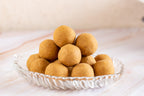Rava Besan Ladoo - With Sugar