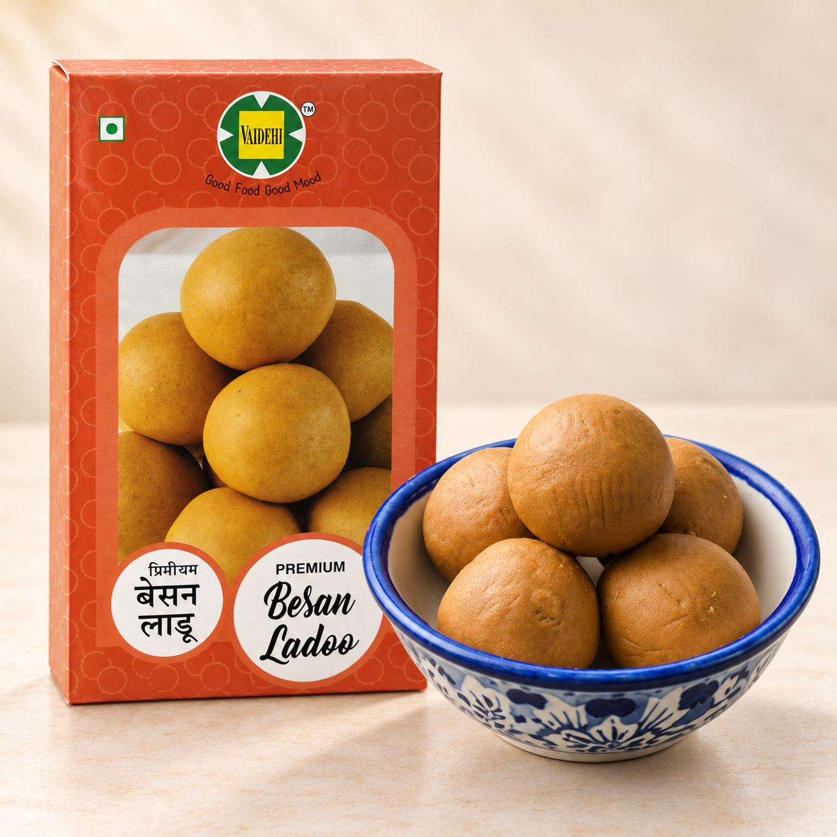 Besan Ladoo - With Sugar